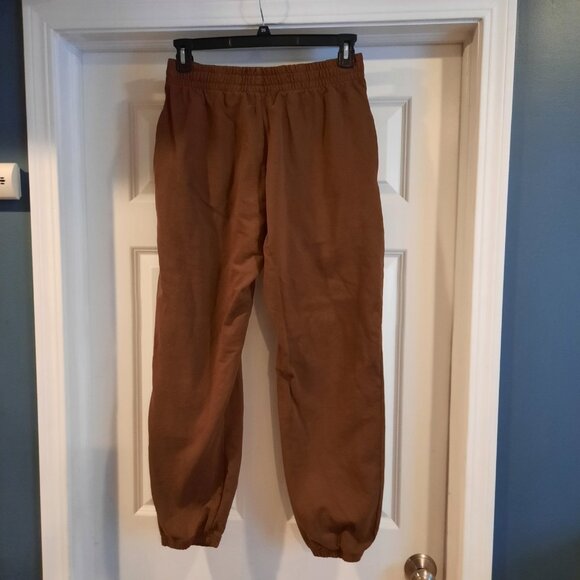 Talentless Pants Mens Medium Brown Joggers Sweatpants Sweats Baggy‎ Lounge - Picture 2 of 10